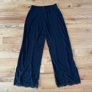 Zara Black Flowy Pants